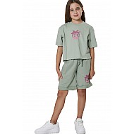 ΠΑΙΔΙΚΗ ΒΕΡΜΟΥΔΑ ΓΙΑ ΚΟΡΙΤΣΙΑ Body Action 032606-01-PISTACHIO GREEN