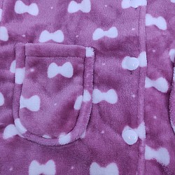 Παιδική Ρόμπα Κοριτσίστικη Χειμερινή Fleece Kουμπιά 4-16 Lydia Creations 22556-1 ΣΑΠΙΟ ΜΗΛΟ
