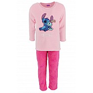 Παιδική Πιτζάμα Κοριτσίστικη Fleece 4-8 Ετών Lilo-Stitch LIL24-3567 ΡΟΖ