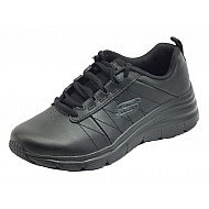 Αθλητικό παπούτσι ανατομικό Δερμάτινο SKECHERS FIT-EFFORTLESS 149473/BBK Μαύρο