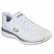 Αθλητικό Παπούτσι Memory Foam Ανατομικό EXTRA LIGHT SKECHERS BOUNTIFUL 12606-WSL WHITE