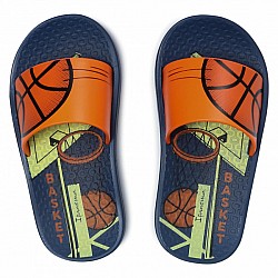 Παιδική Παντόφλα BASKET Ipanema 780-21384-2 BLUE-ORANGE-WELLOW