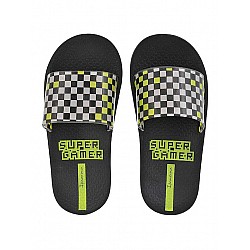 Παιδική Παντόφλα Σκακιέρα URBAN SLIDE 27-36  Ipanema 780-22429-1 26325-23208 ΜΑΥΡΟ