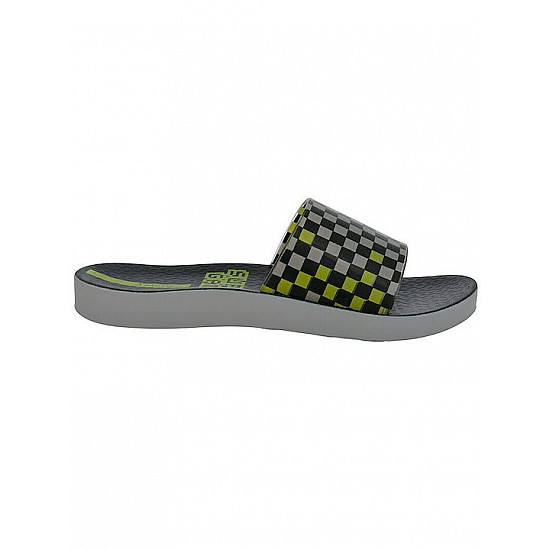 Παιδική Παντόφλα Σκακιέρα URBAN SLIDE 27-36  Ipanema 780-22429-1 26325-23208 ΜΑΥΡΟ