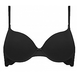 Γυναικείο σουτιέν Triumph Lovely Micro WHUM 10186624-6106 Push Up Μαύρο