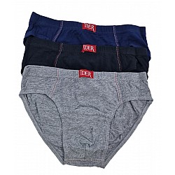 Παιδικό Βαμβακερό Εσώρουχο Σλιπ 3Pack IDER 3102 ΓΚΡΙ/ΜΑΥΡΟ/ΜΠΛΕ