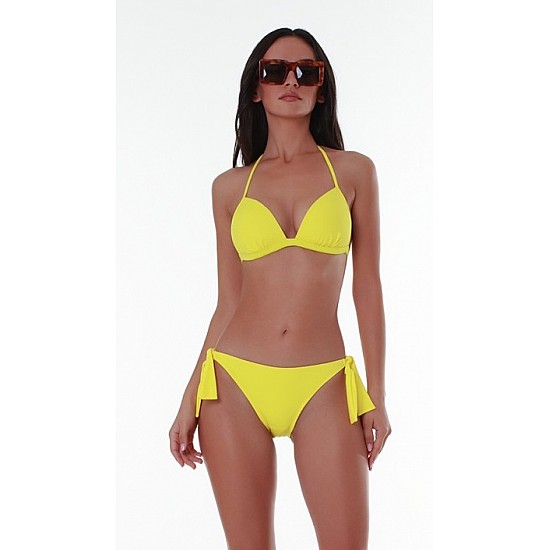 Γυναικείο μαγιό Μονόχρωμο Τριγωνάκι Bikini top push up Bluepoint 24066089-08 B Cup ΚΙΤΡΙΝΟ