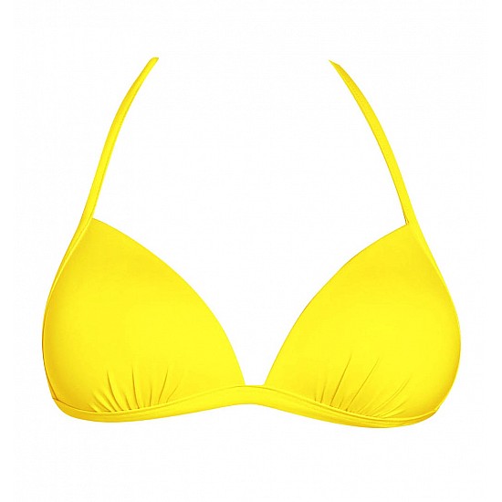 Γυναικείο μαγιό Μονόχρωμο Τριγωνάκι Bikini top push up Bluepoint 24066089-08 B Cup ΚΙΤΡΙΝΟ