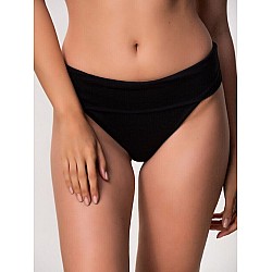 Γυναικείο ψηλόμεσο μαγιό Με Μπάσκα Bikini Bottom BLU4U 25365085-02 ΜΑΥΡΟ