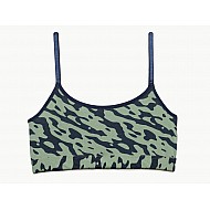 Σουτιέν εφηβικό Μπούστο Bralette βαμβακερό Χωρίς ενίσχυση χωρίς μπανέλα Army Minerva 42152-3-131 ΧΑΚΙ