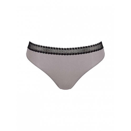 Γυναικείο Eσώρουχο 2PACK Οργανικό Βαμβάκι ριπ Δαντέλα Sloggi GO RIBBED H TAI 10213095-M014 ΜΑΥΡΟ-ΓΡΑΦΊΤΗΣ