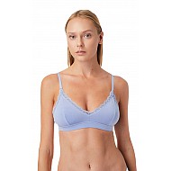 Σουτιέν Bralette Modal Αποσπώμενη Ενίσχυση χωρίς Μπανέλα Fimelle Elegance Minerva-8152B-541 ΣΙΕΛ