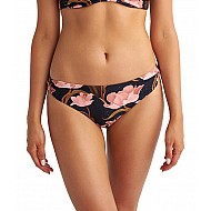 Γυναικείο Μαγιό Χαμηλόμεσο Bikini bottom PINK BLOOMS BLU4U 24365207-02 ΜΑΥΡΟ-ΡΟΖ