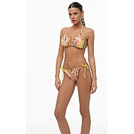 Γυναικείο μαγιό Bikini Bottom με κορδόνι BRAZILIAN YELLOW MELLOW Bluepoint 26065049-08 ΚΙΤΡΙΝΟ