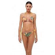 Γυναικείο μαγιό Bikini Bottom με κορδόνι BRAZILIAN HOT TROPIC Bluepoint 26065054-08 ΚΙΤΡΙΝΟ