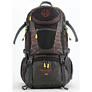 Σακίδιο πλάτης TREKING Ορειβατικό 50L αδιάβροχο ΜΑUI & SONS 2711 Μαύρο-Καφέ
