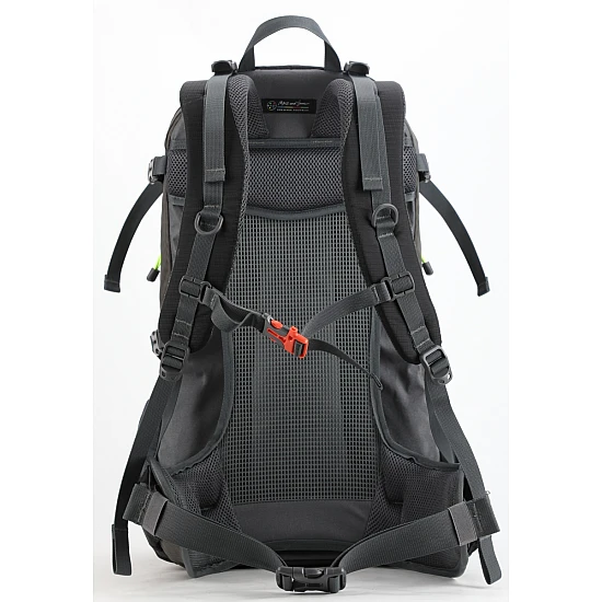 Σακίδιο πλάτης TREKING Ορειβατικό 50L αδιάβροχο ΜΑUI & SONS 2711 Μαύρο-Καφέ
