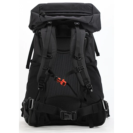Σακίδιο πλάτης TREKING Ορειβατικό 50L αδιάβροχο ΜΑUI & SONS 2711 Μαύρο-Καφέ
