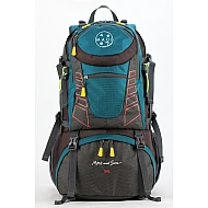 Σακίδιο πλάτης TREKING Ορειβατικό 50L αδιάβροχο ΜΑUI & SONS 2712 Μπλε-Γκρι