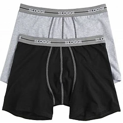 Ανδρικό εσώρουχό μποξεράκι Sloggi Start Short  10055546-M013 2 PACK Μαύρο/Γκρί 