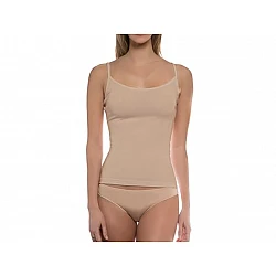 Γυναικείο top λεπτό ραντάκι από bamboo της WALK W2201 Μπεζ