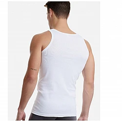 Ανδρική αμάνικη φανέλα 2Pack Walk W1950-2-01 Λευκό 