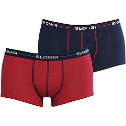 Ανδρικό εσώρουχό μποξεράκι SLOGGI START HIPSTER 10050545-M008 Μπλε σκούρο/Κόκκινο