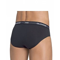 Ανδρικά Σλίπ SLOGGI MEN MIDI START 10050546-0004 2 PACK Μαύρα