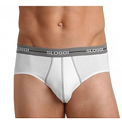 Ανδρικά Σλίπ SLOGGI MEN MIDI START 10050546-M014 2 PACK Μαύρο Λευκό