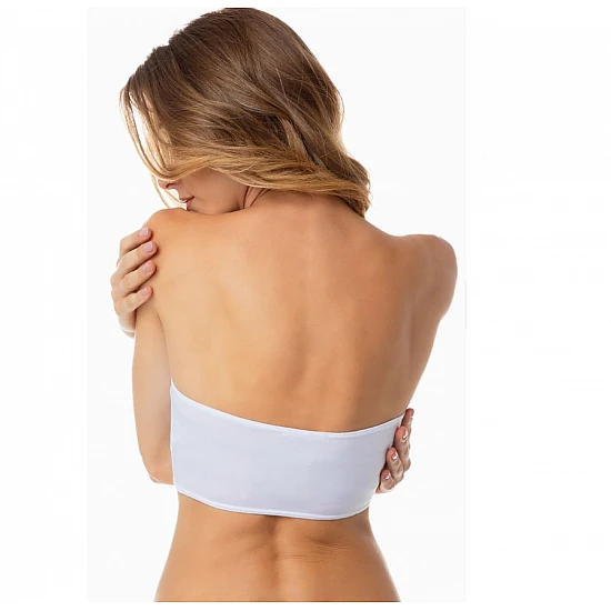 Γυναικείο μπουστάκι strapless Minerva 90-92627-05 Λευκό