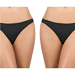 Γυναικείο εσώρουχο Bamboo Brazilian 2 PACK WALK W2011-Μαύρο