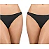 Γυναικείο εσώρουχο String WALK W2013 από Bamboo 2 PACK Μαύρο