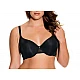 Σουτιέν Dorina Bra Adele-3 D17165A με μπανέλα D Cup-Μαύρο