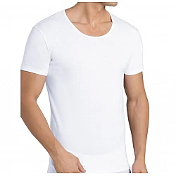 Ανδρική φανέλα κοντό μανίκι SLOGGI 24/7 O-NECK 2PACK -10163155-0003 λευκό