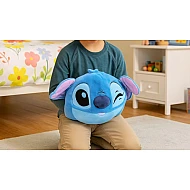 Παιδικό Cuddle Pillow Λούτρινο Μαξιλάρι Αγκαλιάς με τσέπες για ζεστά χέρια Hand warmers Noxxiez Stitch HW776 ΜΠΛΕ