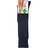 Γυναικεία Κάλτσα Μέχρι Γόνατο  Βαμβακερή ONE SIZE  Medical Φαρμακευτική Χωρίς Λάστιχο DAL 1013L-5207240006617 ΜΑΥΡΟ