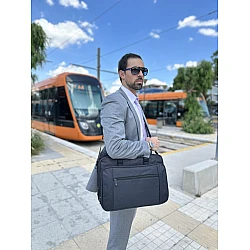 Υφασμάτινος Χαρτοφύλακας Taygeer 17,3'' laptop 32L 1084 μαύρο