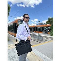 Υφασμάτινος Χαρτοφύλακας Ytonet 15,6' laptop 7,2L 1098 μαύρο