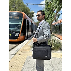 Υφασμάτινος Χαρτοφύλακας Matein 15,6' laptop 12L 1106 μαύρο