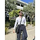 Δερμάτινο τσαντάκι ώμου Cardinal 6037 black