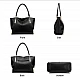 Δερμάτινη Γυναικεία Τσάντα Shopper 'Ωμου Foxer 938032F μαύρο