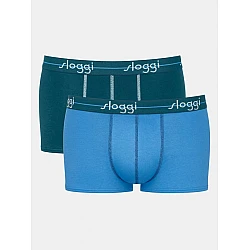 Ανδρικό εσώρουχό μπόξερ Boxer 2PACK Sloggi Start Hipster C2P 10161904-V017 ΠΕΤΡΟΛ-ΓΑΛΑΖΙΟ