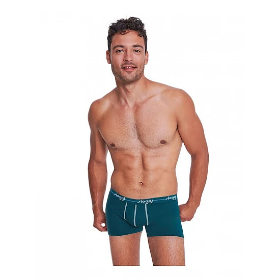 Ανδρικό εσώρουχό μπόξερ Boxer 2PACK Sloggi Start Hipster C2P 10161904-V017 ΠΕΤΡΟΛ-ΓΑΛΑΖΙΟ