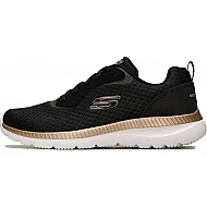 Αθλητικό παπούτσι Memory Foam ανατομικό EXTRA LIGHT SKECHERS BOUNTIFUL 12606 BKRG  Μαύρο/Χρυσό
