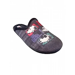 Παντόφλα Χειμερινή unisex SNOOPY print Soft ADAM'S 624-25676 Ανθρακί