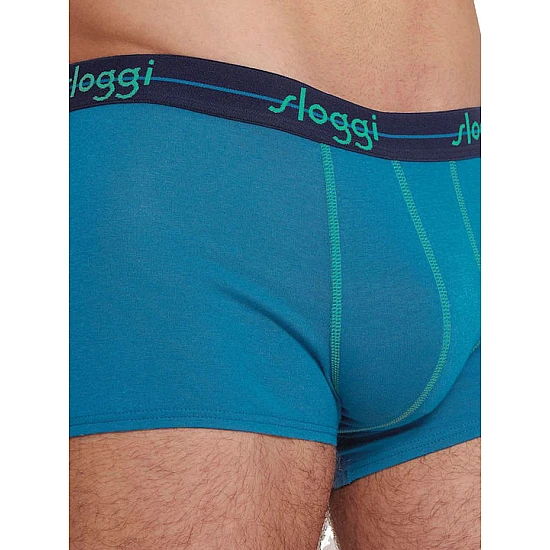 Ανδρικό εσώρουχό μπόξερ Boxer 2PACK Sloggi Start Hipster C2P 10206968 V020 ΜΠΛΕ ΣΚ-ΜΠΛΕ ΑΝΟΙΚ