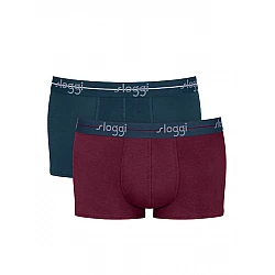 Ανδρικό Εσώρουχό Boxer Βαμβακερό 2PACK Sloggi Start Hipster 10206968-0033 ΡΑΦ ΜΠΟΡΝΤΟ