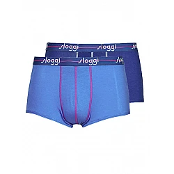 Ανδρικό εσώρουχό μποξεράκι 2PACK Sloggi Start Hipster 10206968-V002 Μπλε