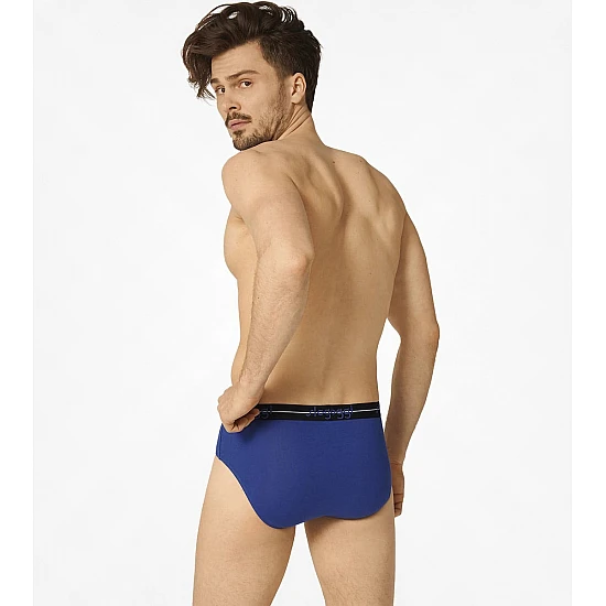 Ανδρικά Σλίπ SLOGGI MEN MIDI START  2 PACK 10050546-V005 Μαύρο-Μπλε
