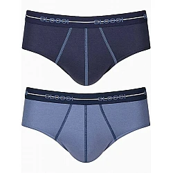 Ανδρικό Εσώρουχο Σλίπ Βαμβάκι 2 PACK SLOGGI MEN MIDI START 10206949-V001 ΜΠΛΕ ΡΑΦ